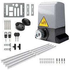 Automatic Sliding Gate Opener Rack Driven with Remotes Complete Kit 1800-5290 lb