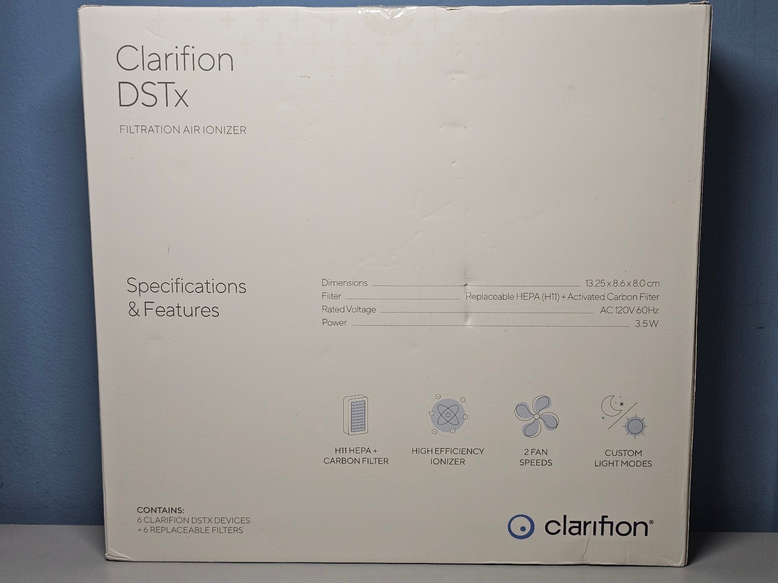 Clarifion DSTx Filtration Air Ionizers (6pk)w/Replaceable Filter(6) New! Sealed! gallery