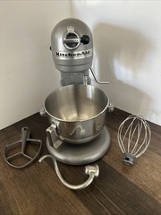 KitchenAid Professional HD KG25H3XSL Gray Bowl Lift Stand Mixer 10 Speed 475W