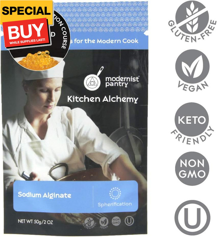 Sodium Alginate + Calcium Chloride Value Pack ⊘ Non-GMO Vegan OU Kosher Certifie gallery