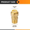 EFIELD (2 to 100 Packs) 3/4"Push Fit ×3/4"Female Adapter Brass Fitting Lead Free gallery
