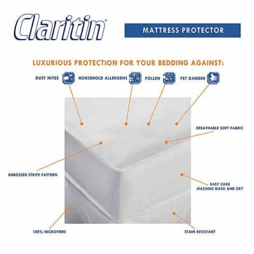 Claritin Mattress Protector, Mattress Protector Allergen Barrier, Twin or Full gallery