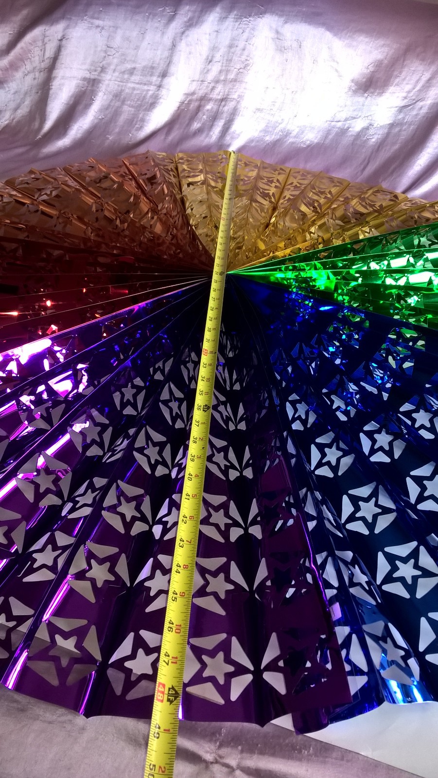 LGBTQ+ Rainbow Decorations Big 4 Ft Round 3D Effect Stars Gay Pride Party Decor gallery