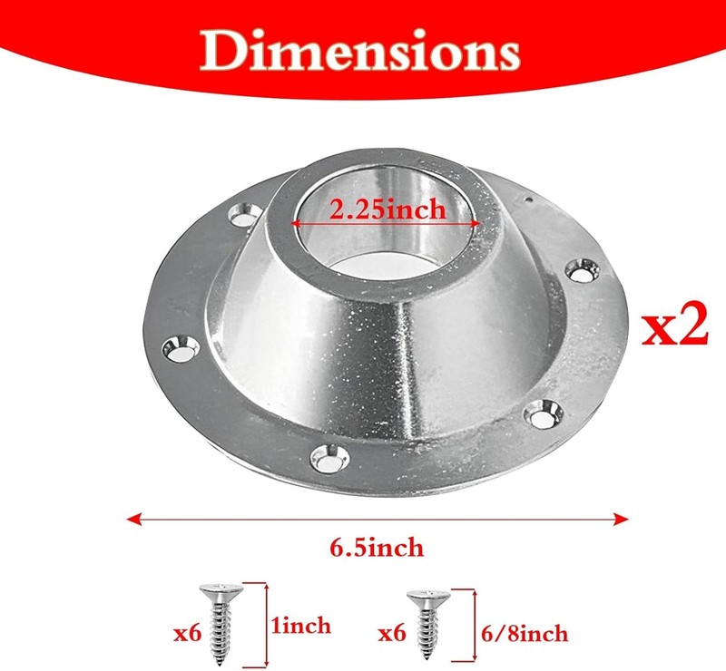 2-Pack RV Table Base Mount,Camper Aluminum Pedestal Leg Base... gallery