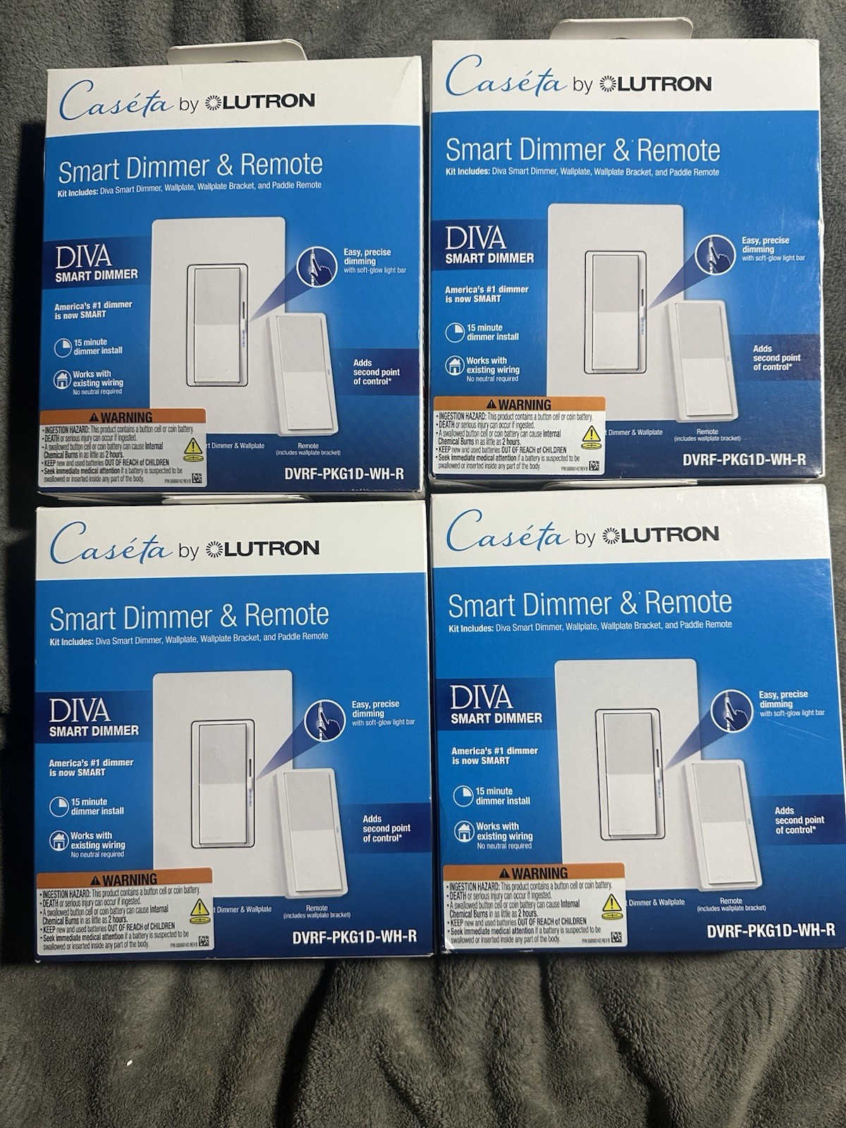 4 Lutron Diva Smart Dimmer Switch 3-Way Kit with Pico Paddle Remote gallery