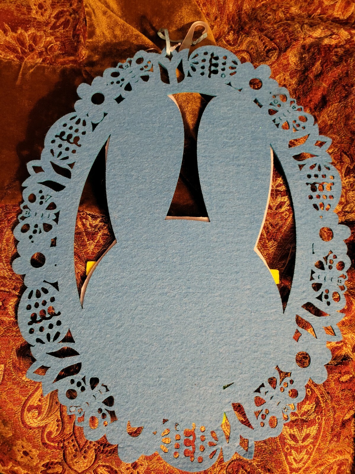 Happy Easter Printed Felt Bunny Die-cut Hanging Decor gallery