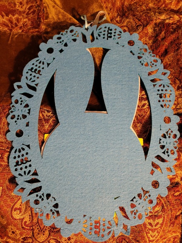 Happy Easter Printed Felt Bunny Die-cut Hanging Decor gallery