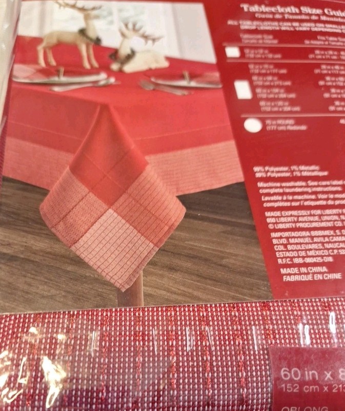 Christmas Winter Wonderland Tablecloth 60"x84" 152cm X 213cm New Oval Or Oblong gallery