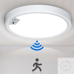 Motion Sensor Ceiling Light Wired, LED Flush Mount Ceiling Light Fixture 18W/