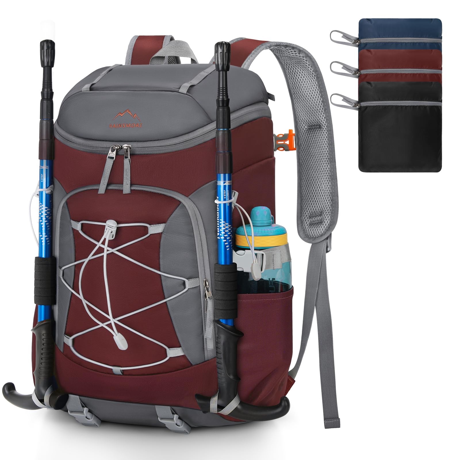 Foldable Hiking Backpack for Men Packable Camping Backpack 40L Waterproof Hik...