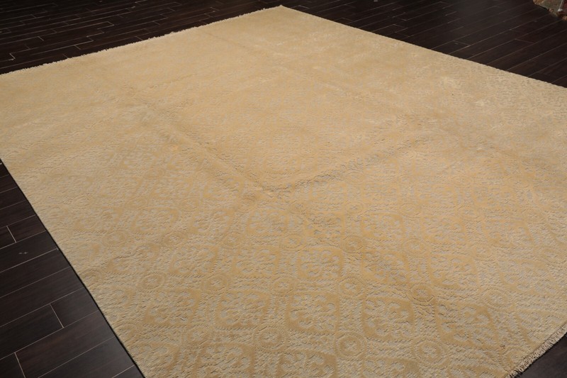 Mark Philips Hand Knotted Wool Loop & Cut High Low Pile Tibetan Area Rug 9'x12' gallery