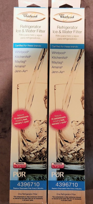 Whirlpool 4396710 Pur Replacement Refrigerator Ice & Water Filter Set Of 2 New gallery