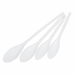 Chef Craft 4pc White Poly Kitchen Mixing Spoon Set