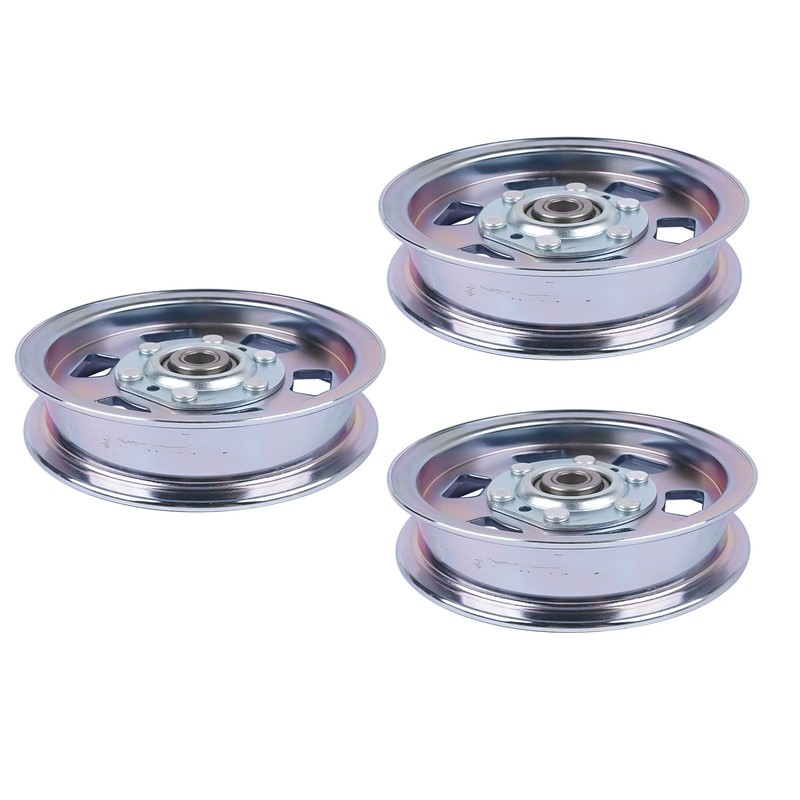 3Pcs Flat Idler Pulley Replacement for Bad Boy ZT & MZ Series 48"-72" Decks gallery