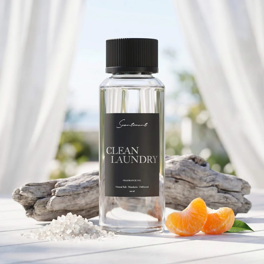 Scentiment Clean Laundry 20ml Diffuser Oil Mineral Salt Mandarin Drift Wood gallery