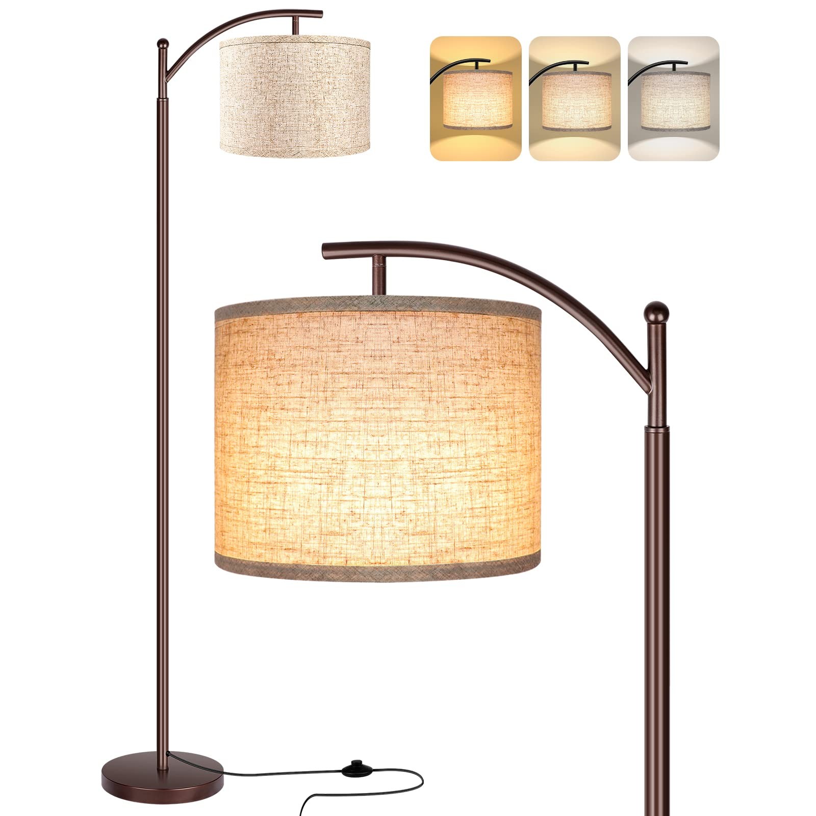 Floor Lamp for Living Room, LED Standing Lamp Tall Industrial Floor Lamp Read... gallery