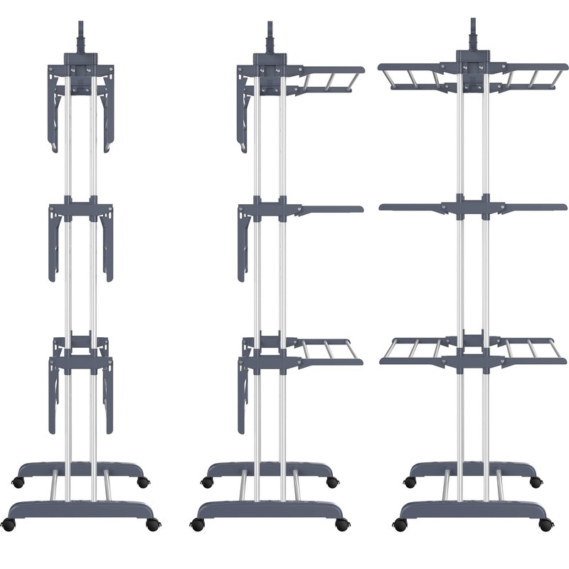 HOMIDEC Clothes Drying Rack, Oversized 67.7H x 19.7W x 30L inches, Gray gallery