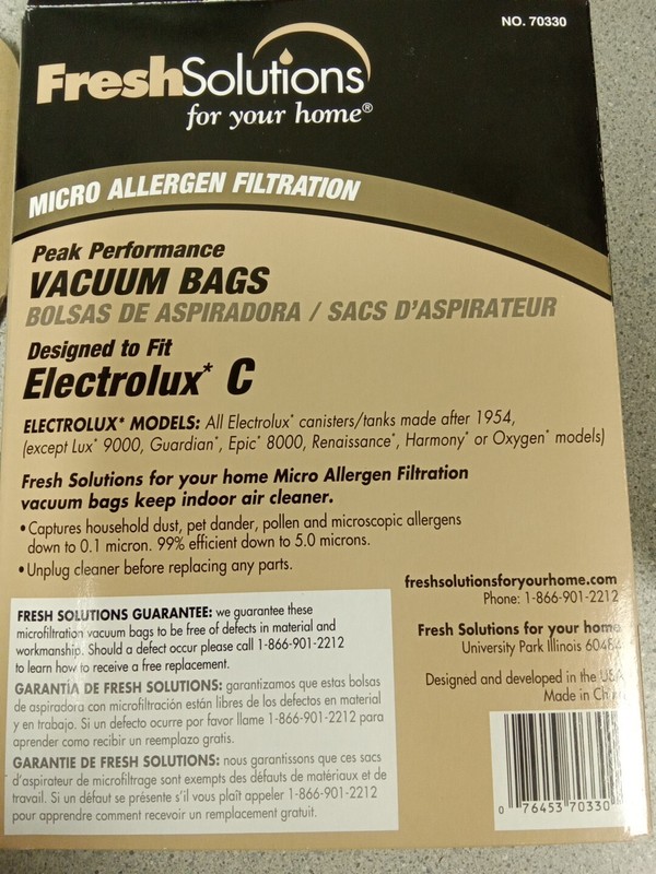 Fresh Solutions Electrolux Style C No. 70330 3bags Pre-package gallery