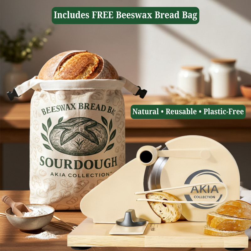 Bread Slicer for Homemade Bread & Sourdough Rounds – Manual Bread Cutter gallery