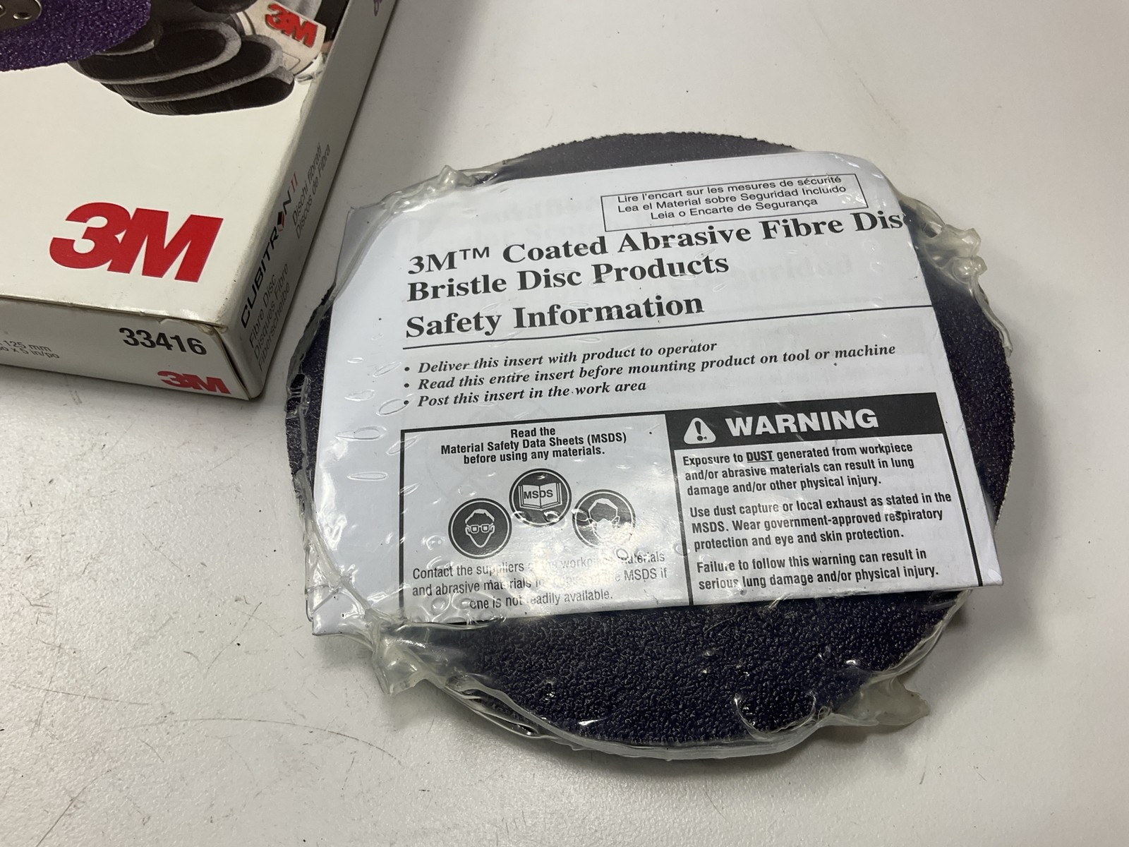 3M 33416 Cubitron II Grinding Disc, 5 In X 7/8 In 80+ Grit, 5 Pack gallery