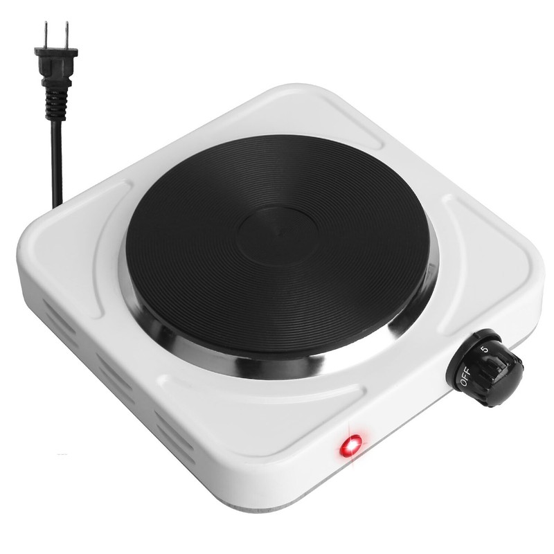 ♨️1500W Portable Single Electric Burner Hot Plate Camping Stove Adjustable 110V gallery