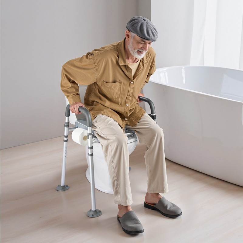 Bedside Commode Chair, 500 lbs Capacity, 4-in-1 Portable Toilet and Raised Toile gallery