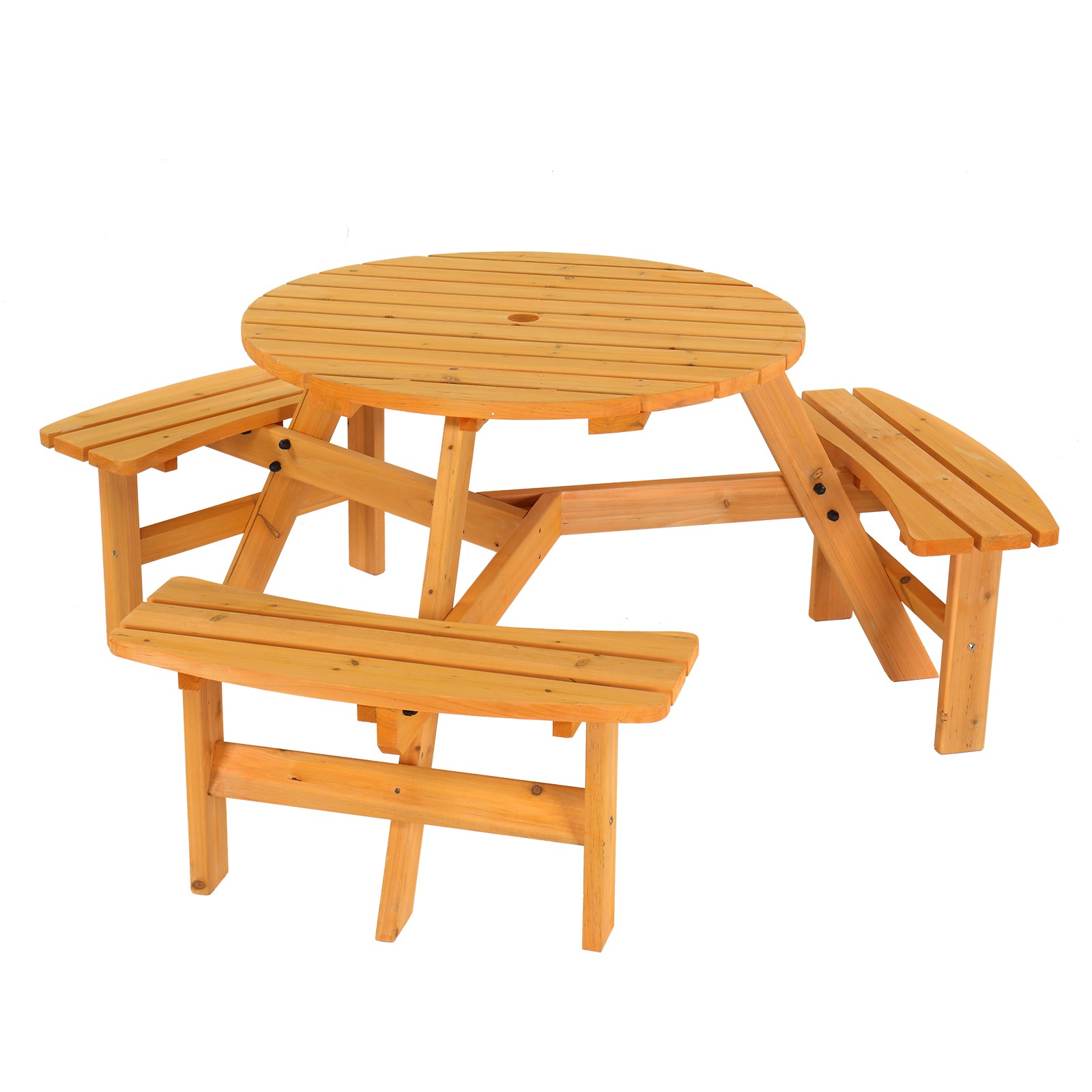 Outside Table and Bench Set for Porch Backyard Patio Lawn Garden gallery
