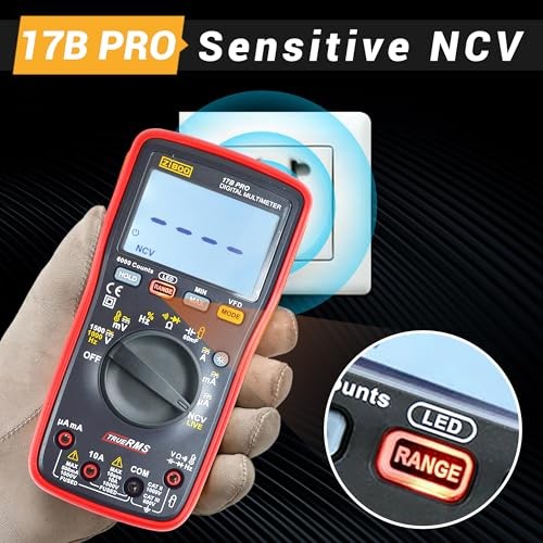 PRO True RMS Digital Multimeter Measures AC/DC Voltage and Current 17B gallery