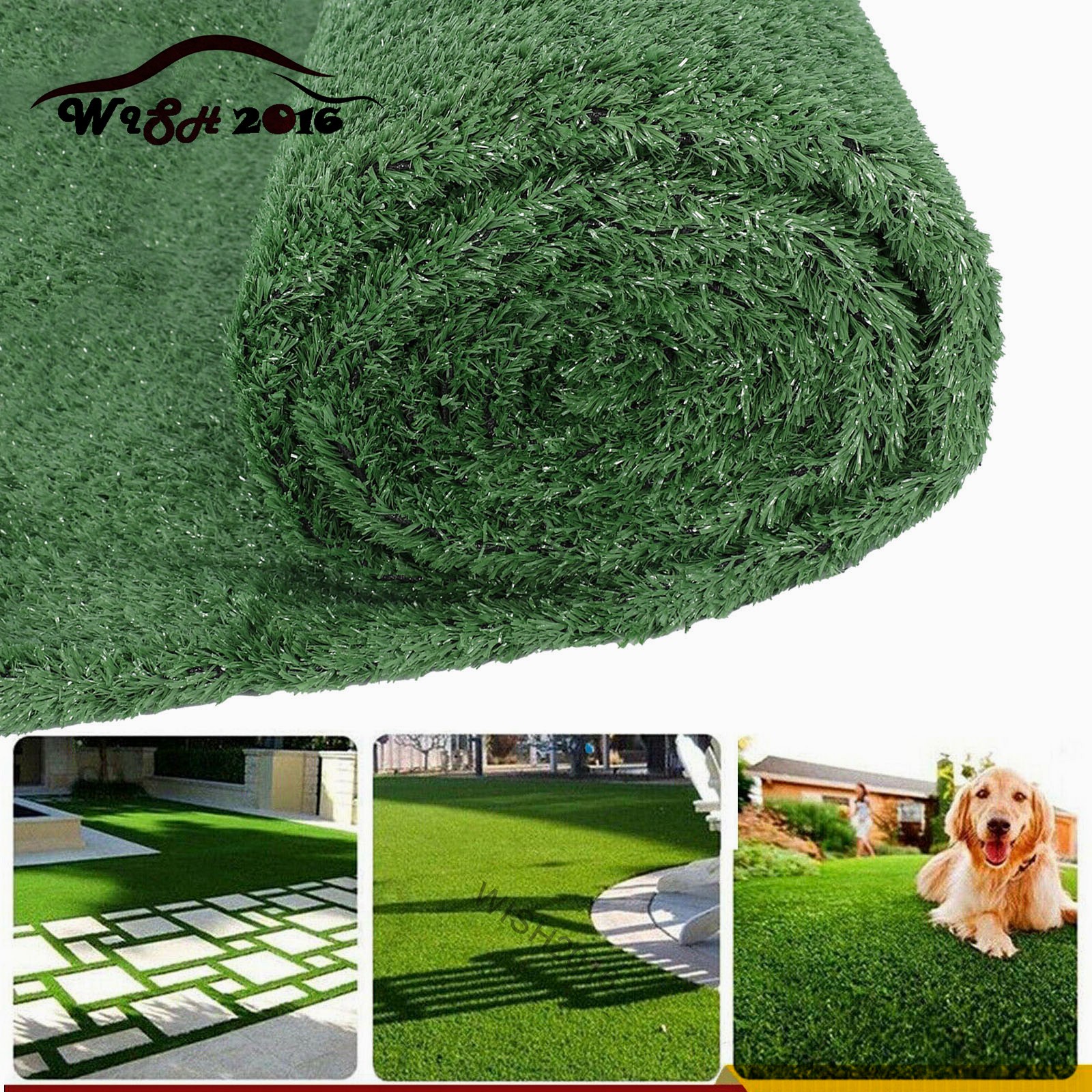 6x20ft Artificial Grass Fake Synthetic Rug Garden Landscape Lawn Carpet Mat Turf gallery