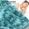 Plush Throw Blanket, Size 40" x 50"(100 x 130 cm), Lightblue Tie Dye Blanket gallery