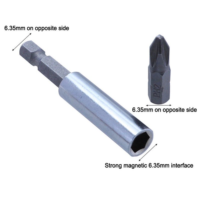 Screwdriver Bit Socket Rod Quadrilateral Head 6Pcs Imperial Hexagonal Shank gallery