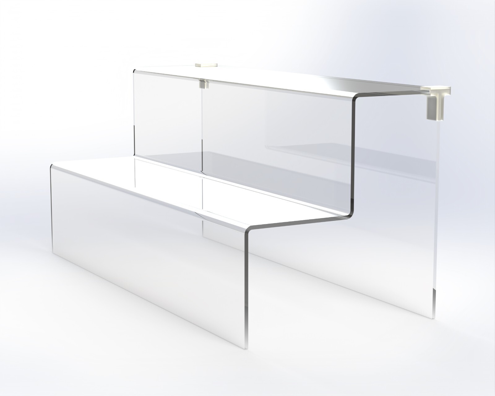Double Steps Acrylic Display Stand, Fit Detolf 15"W x 7"D 7"H MADE IN USA gallery