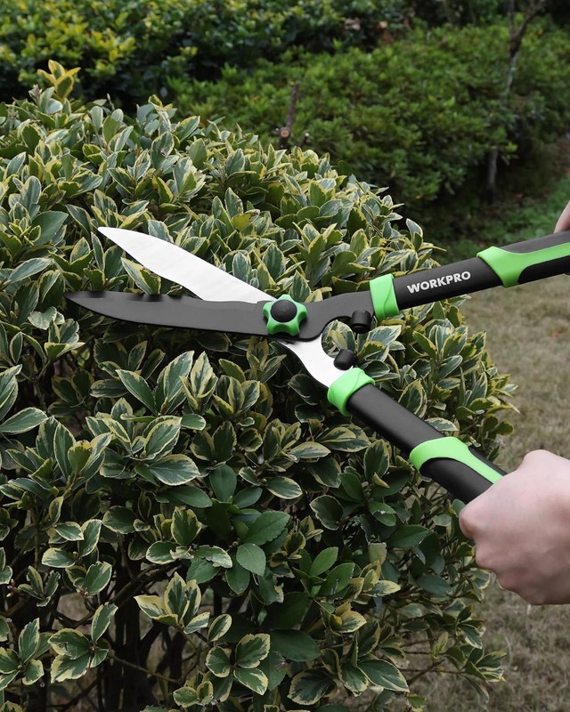 WORKPRO 3PCS Garden Shears Set 20" Hedge Shear 24" Anvil Lopper 8" Pruning Shear gallery