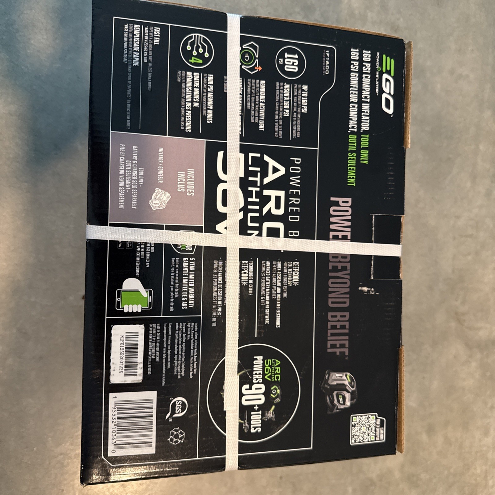 EGO Power+ IF1600 160 PSI Compact Inflator (Battery and Charger Not Included) gallery