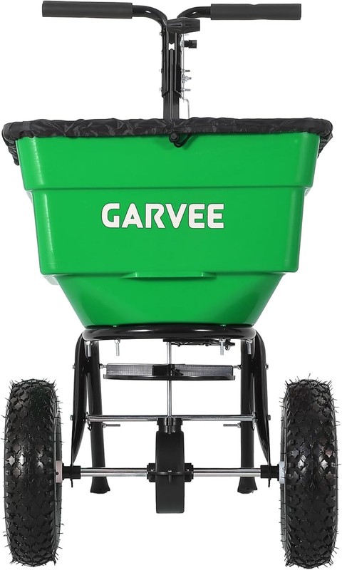 80 LBS Push Broadcast Spreader, 12FT Width 13in Wheels Adjustable Flow for Lawn gallery