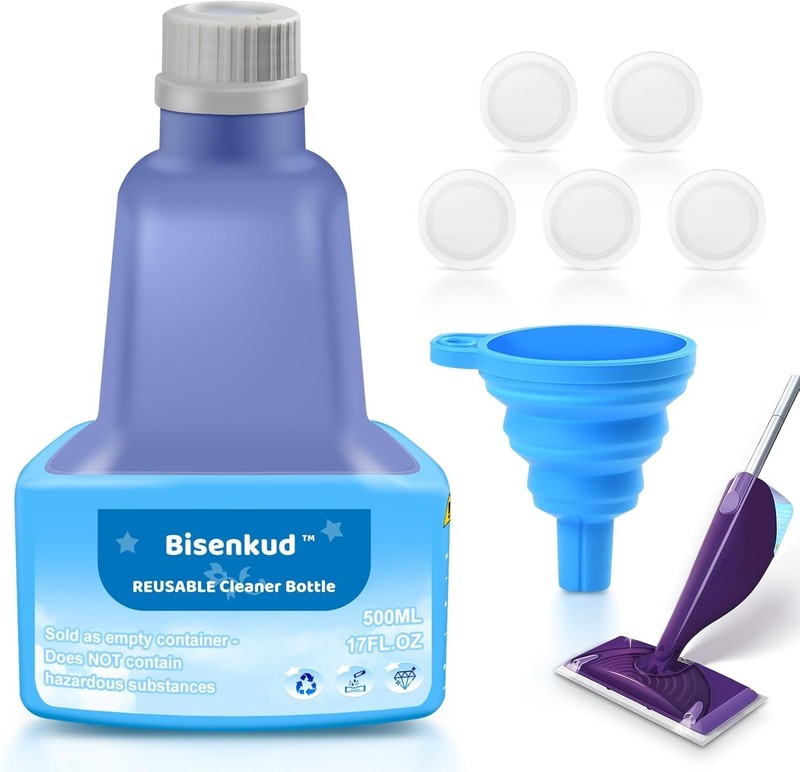 500ml Leak-Proof Cleaning Solution Bottle for Swiffer WetJet - Hand Wash Only gallery