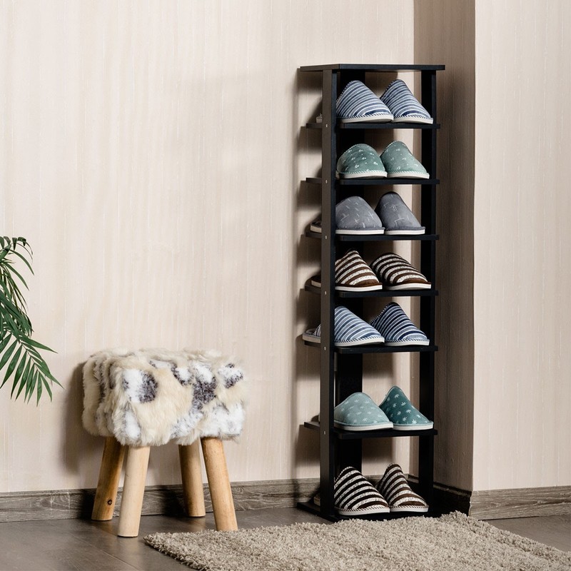 7-Tier Shoe Rack Practical Free Standing Shelves Storage Shelves Concise Style gallery