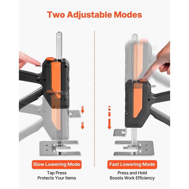 Labor Saving Arm Jack 2 PCS 440lbs Capacity 2 Modes Lifting up to 7.7" Black gallery