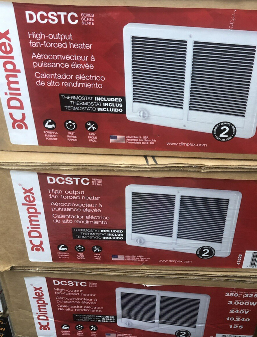 Dimplex DCSTC302TW 3000-Watt 240-Volt Forced Air Heater Wall Mount (47526) New gallery