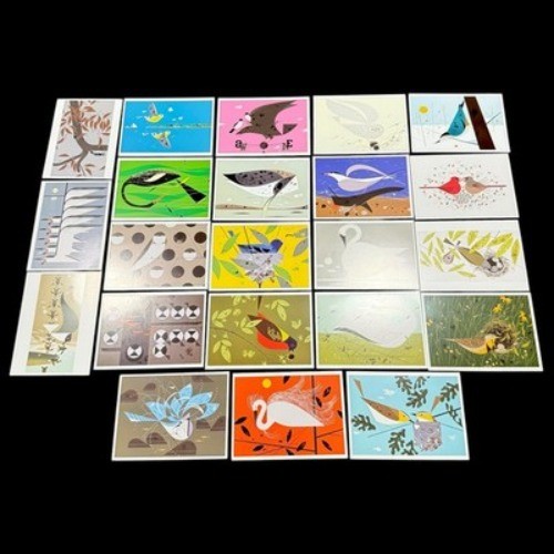 Charley Harper Postcard Lot Assorted Birds (22 ) Unused All Different Set F gallery