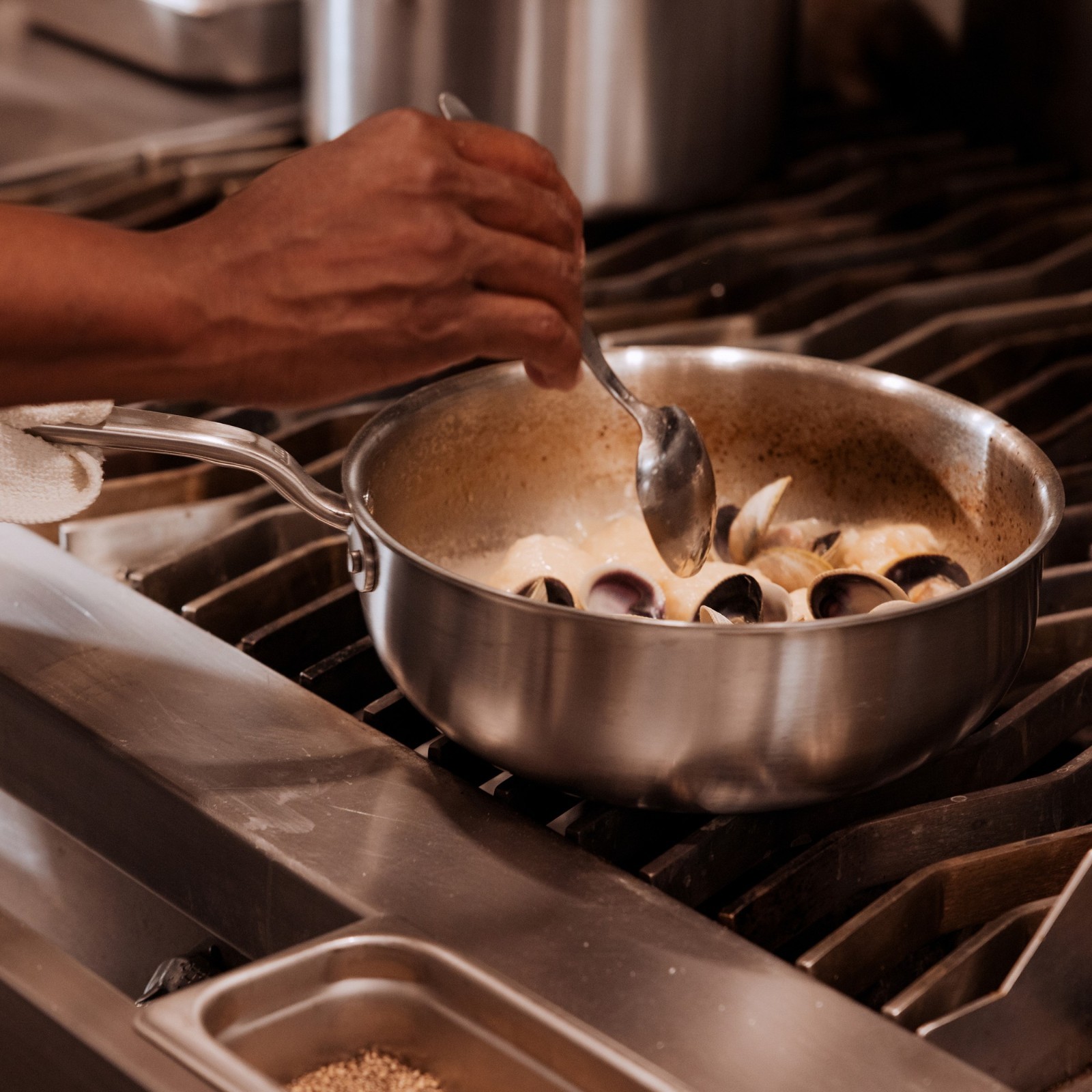 Made In Stainless Steel Saucier Pan with Lid 3 Qt Multi-Clad Cookware gallery