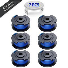 YWTESCH 7 Packs Weed Wacker String Replacement for Ryobi 6 Spools + 1 Cap