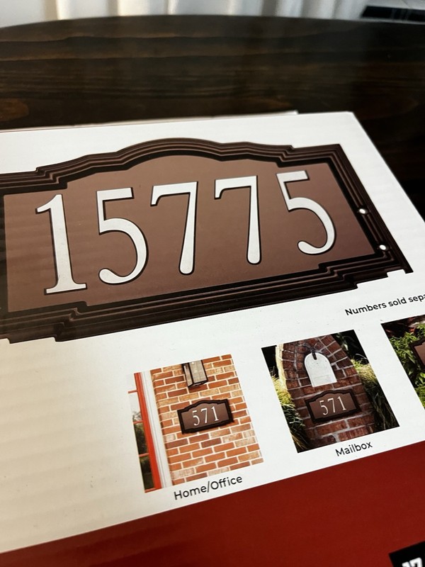 Universal Mount Address Plaque Reliabilt Bronze 5518220 gallery