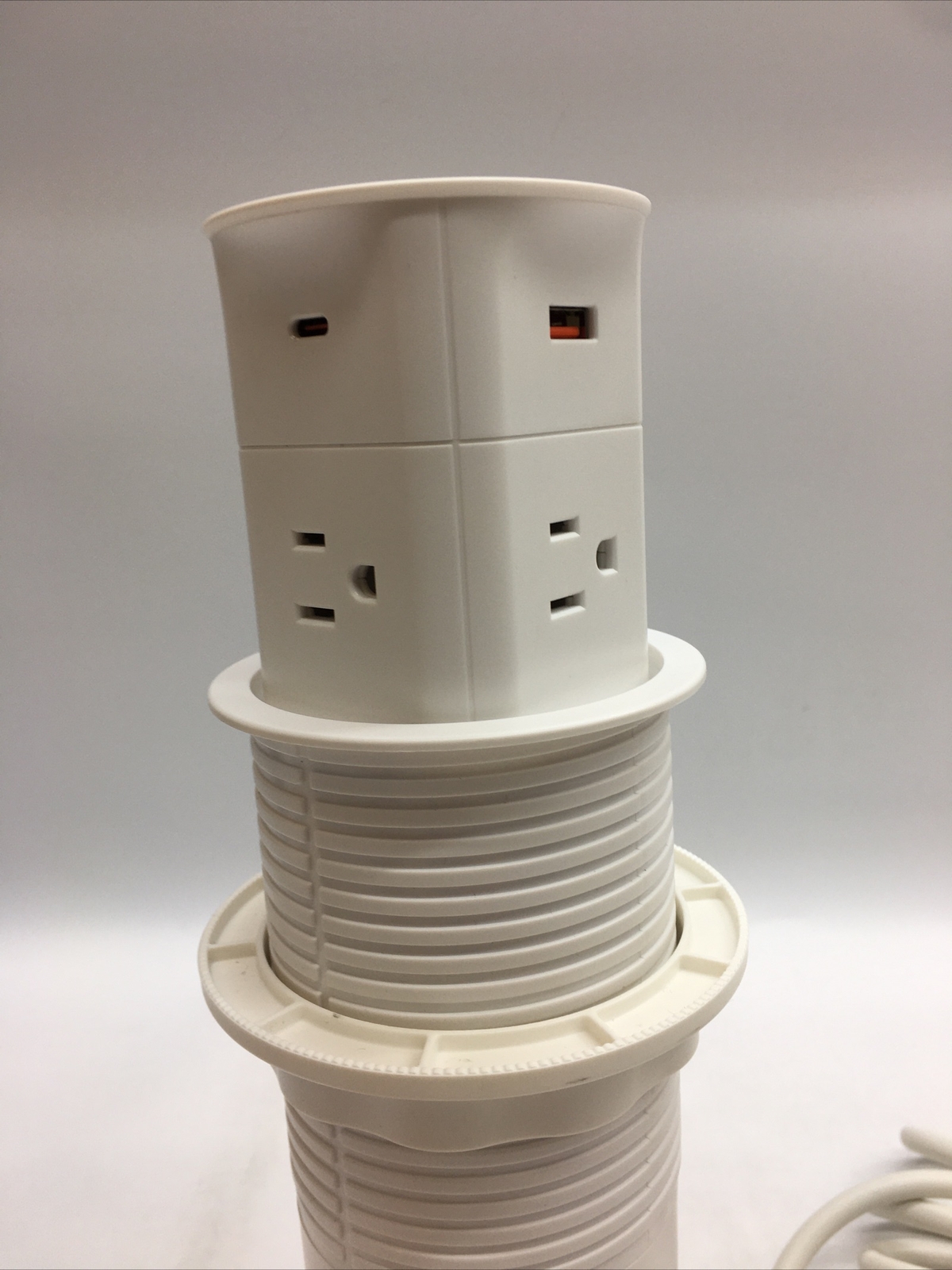 1Set US Pop Up Outlet Socket with 15W Wireless Charger 4 AC Plug PD 20W USB-A/C gallery