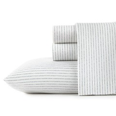 Queen Sheets Cotton Percale Bedding Crisp & Cooling Home Decor radius Queen