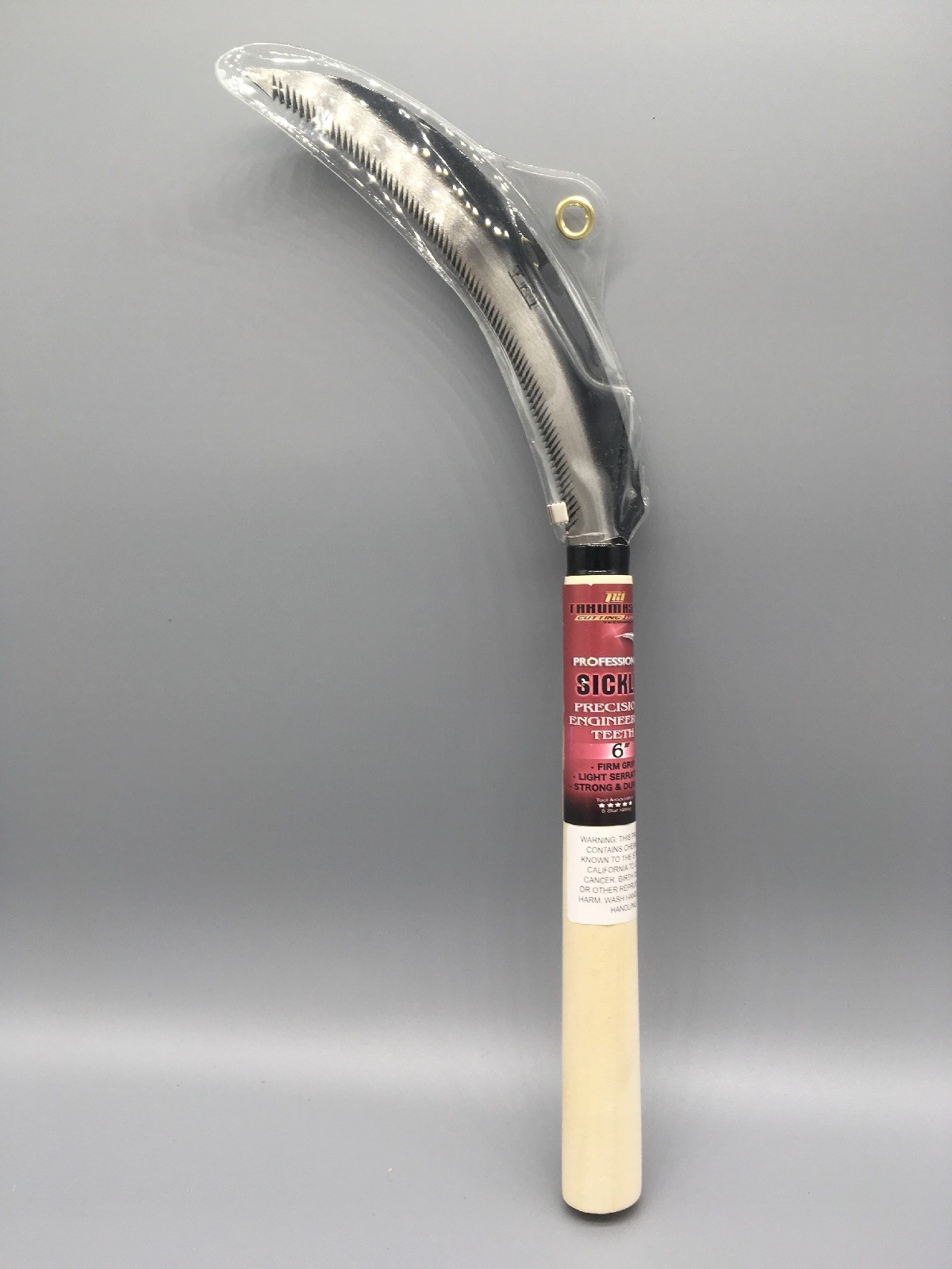 Takumashii 6” Pro Sickle , Saw Tooth, Garden Weeder, Serrated Garden Hand Tool gallery