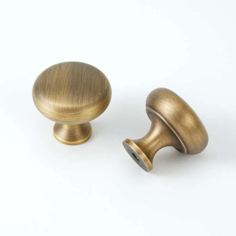 1.18" Diameter Solid Brass Cabinet Knob Cabinet Handle Classic Drawer Knob gallery