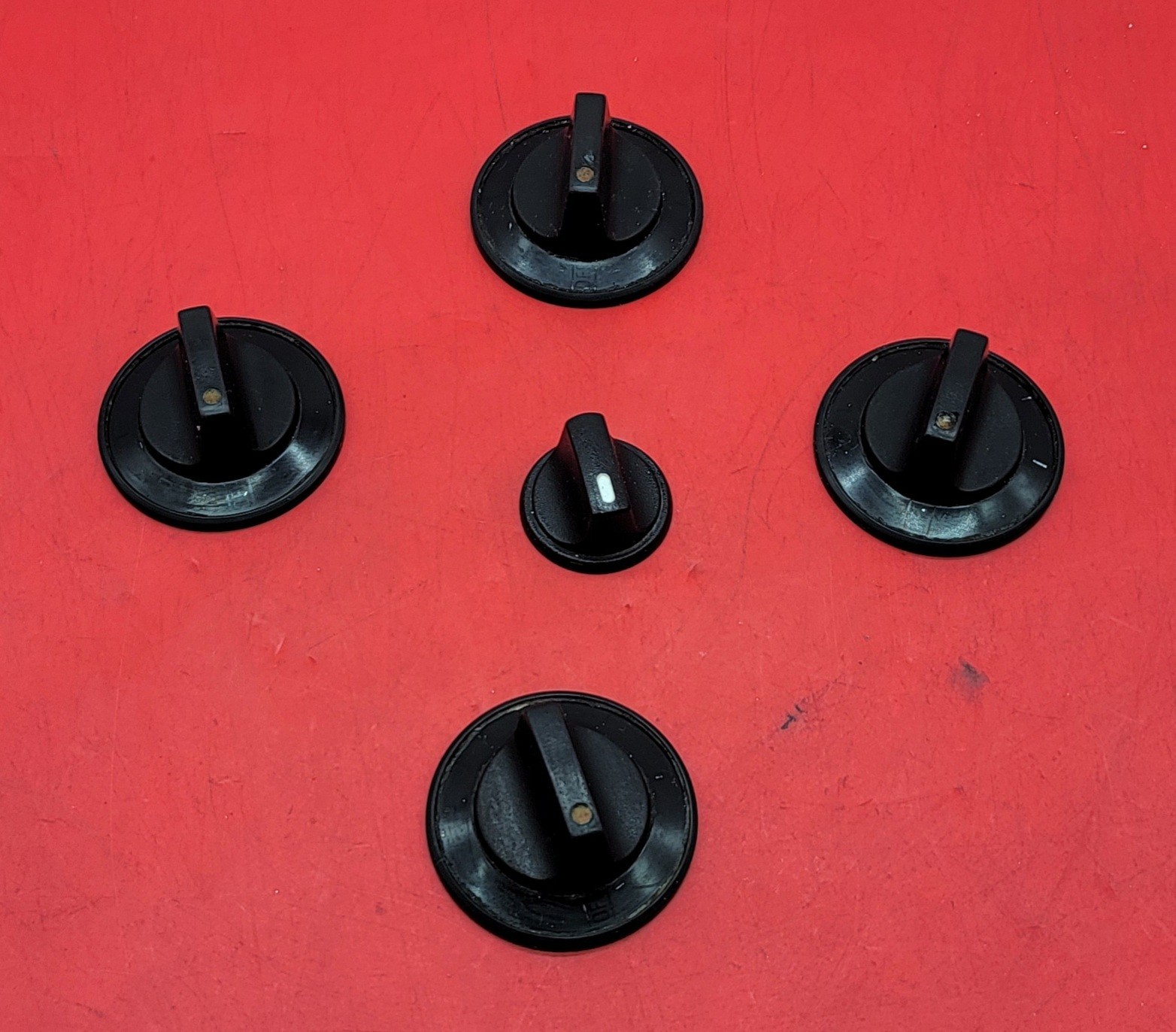 Genuine Cooktop GE Knob Set Part#WB03X0800 WB03X0799 gallery