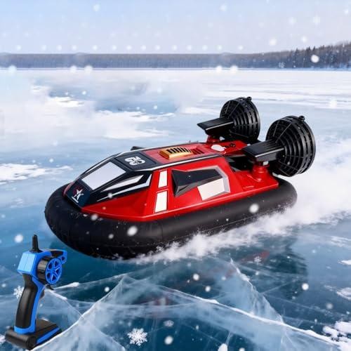 Remote Control Boat Hovercraft for 14Y+ Beginners RC Amphibious Watercraft gallery