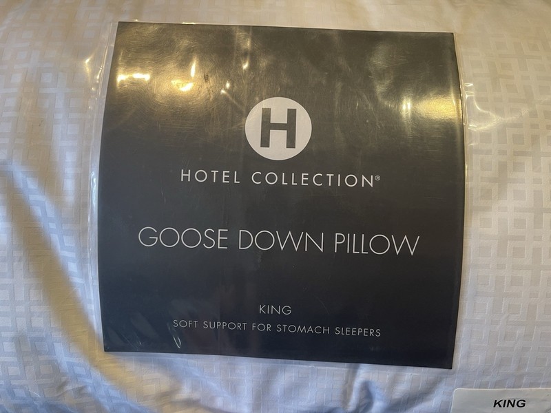 Hotel Collection European Goose Down Soft Support King Bed Pillow New gallery